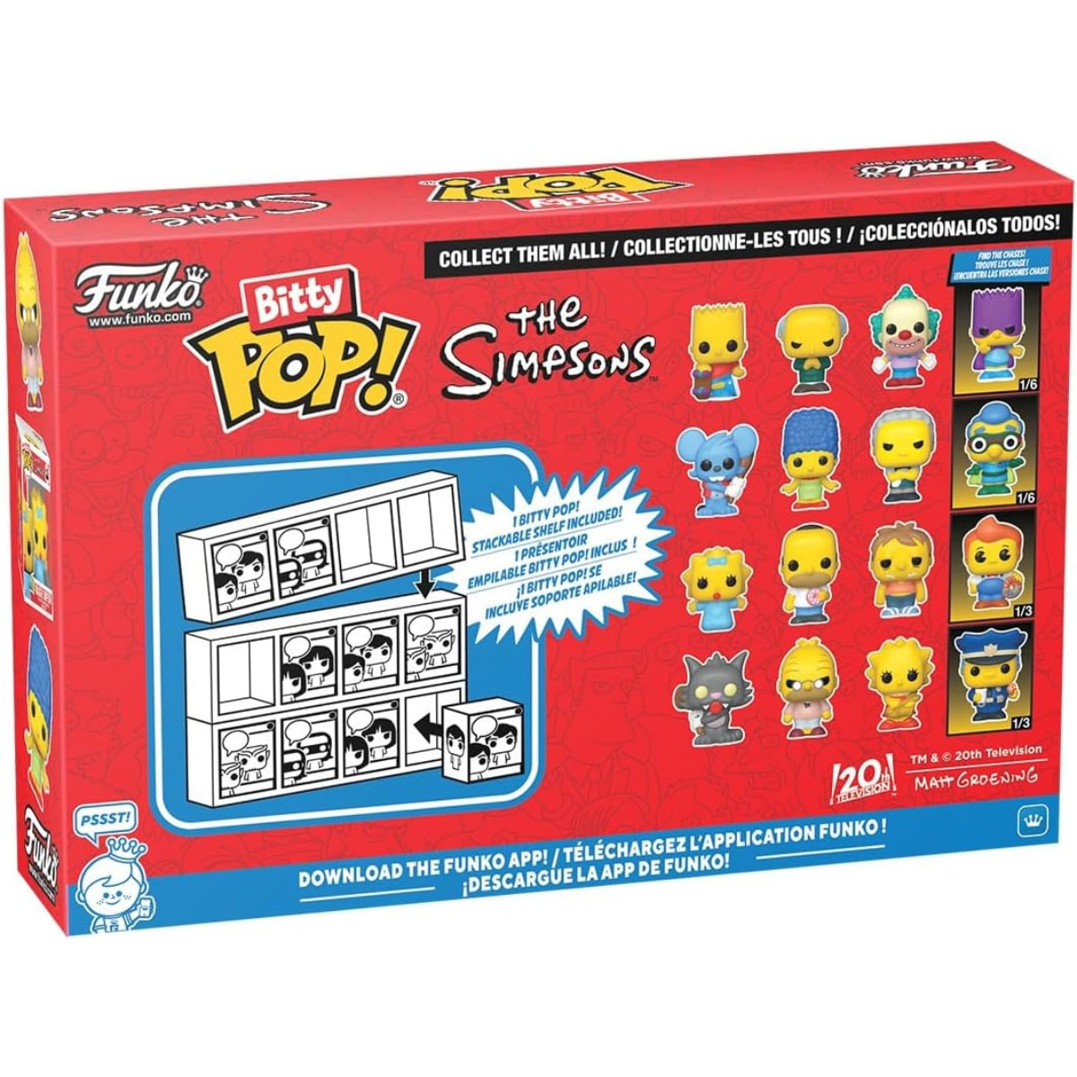 Funko Pop! Bitty: The Simpsons – Bart Simpson, Mr. Burns, Krusty the Clown, and a Mystery Chase Mini Figure thumbnail