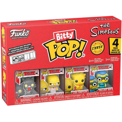 Funko Pop! Bitty: The Simpsons – Scratchy, Grandpa Simpson, Lisa Simpson, and a Surprise Mystery Mini Figure