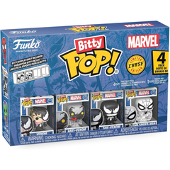 Funko Pop! Bitty: Spider-Man – Venom, Anti-Venom, She-Venom, and a Mystery Chase Figure