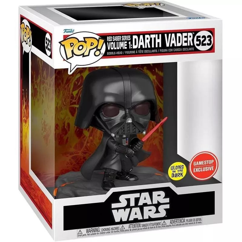 Funko Pop! Disney Star Wars: Red Saber Series Vol.1 - Darth Vader Glows in The Dark Exclusive thumbnail