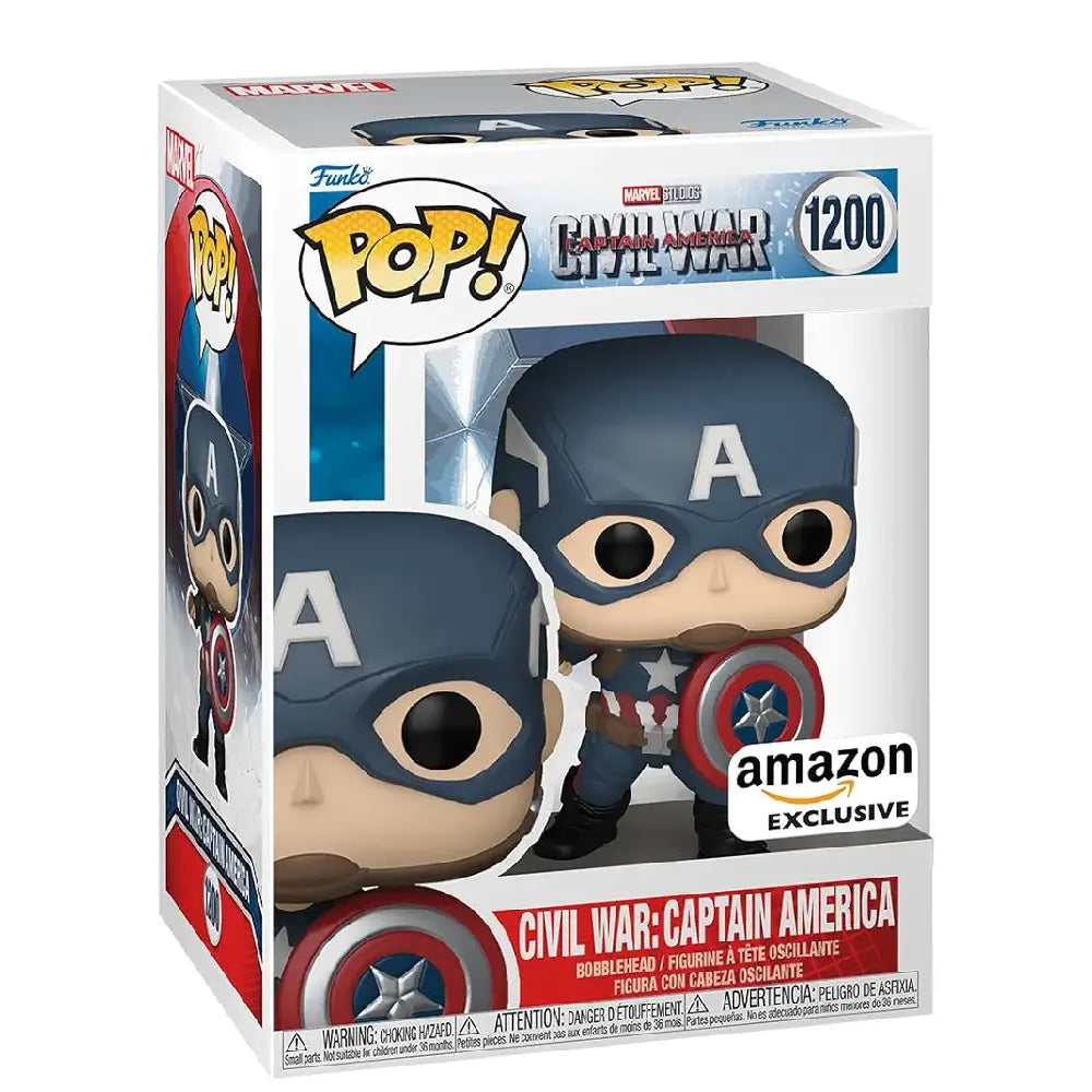Funko POP! Marvel: Civil War Build A Scene - Captain America Amazon Exclusive. Part of the Build A Scene collection, this piece connects seamlessly with other figures in the series to recreate the legendary battle sequence. F-70101 thumbnail