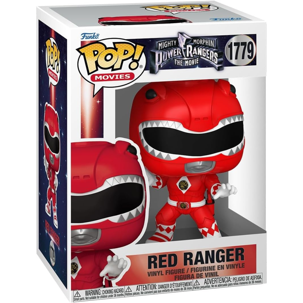Funko Pop! Movies – RED Ranger – Mighty Morphin Power Rangers: The Movie Vinyl Figure thumbnail