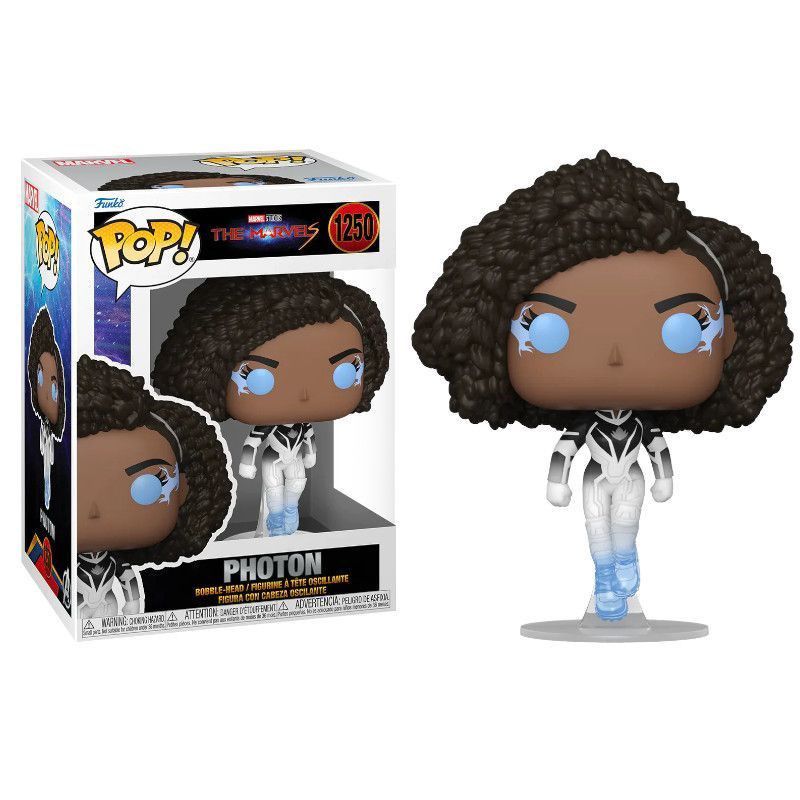 Funko Pop! Movies: The Marvels – Photon Vinyl Figure Collectible Bobble-Head Display Toy thumbnail