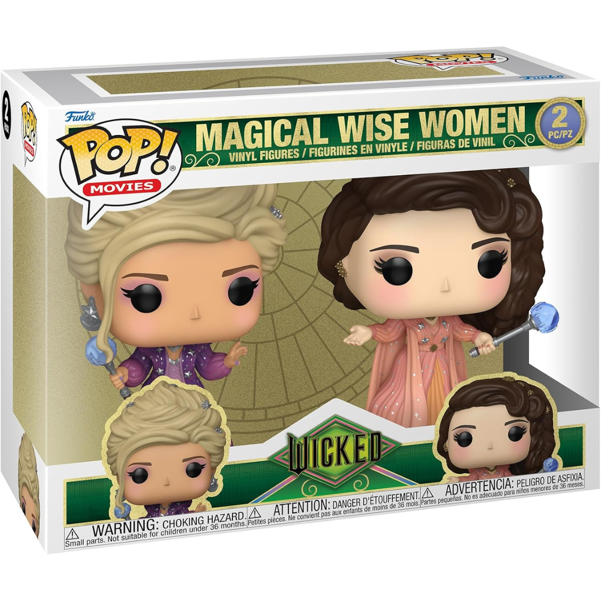 Funko Pop! Movies: Wicked – Magical Wise Women – Wicked 2-Pack Vinyl Figures thumbnail