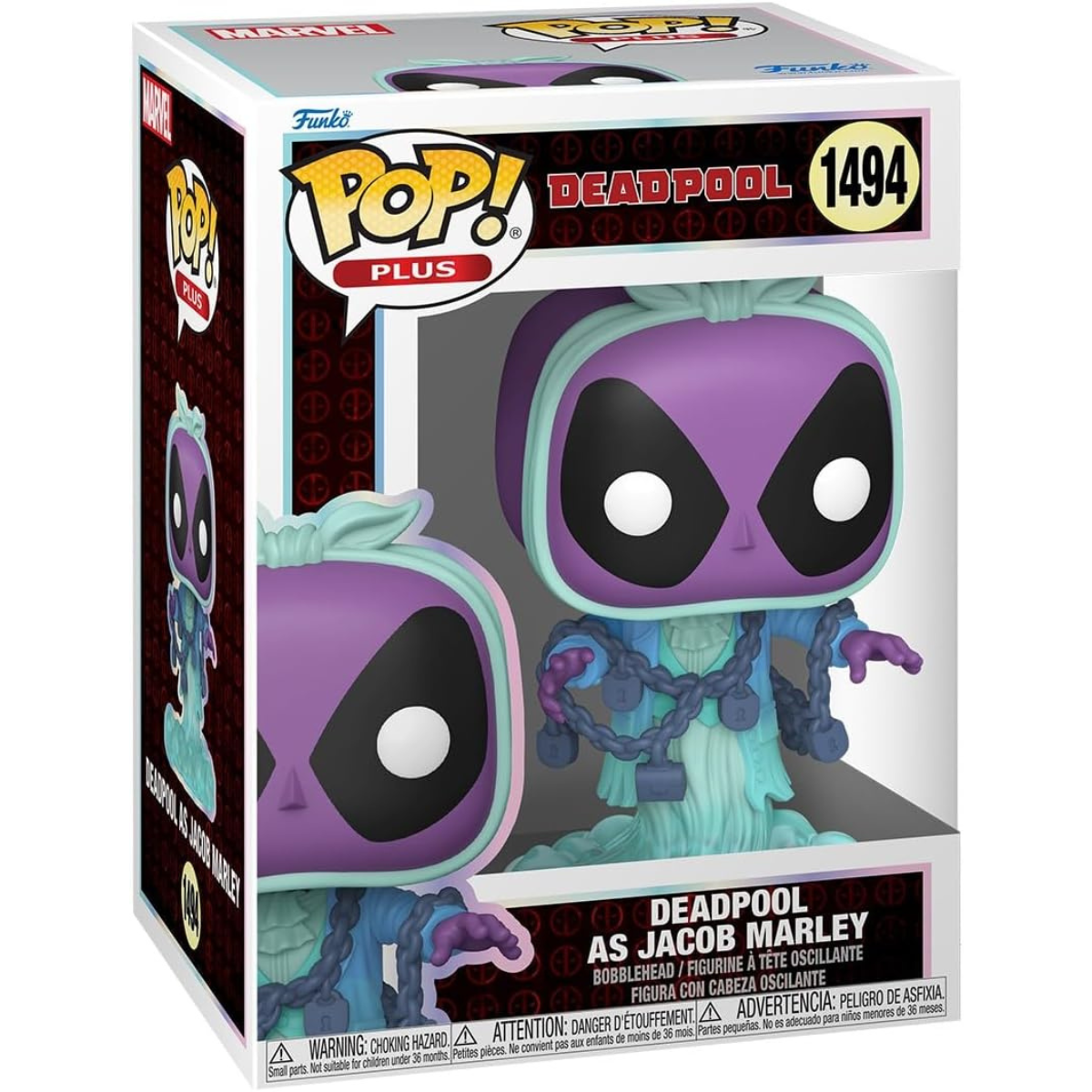 Funko Pop! Plus: Deadpool Literary Classics – Deadpool as Jacob Marley Vinyl Figure thumbnail