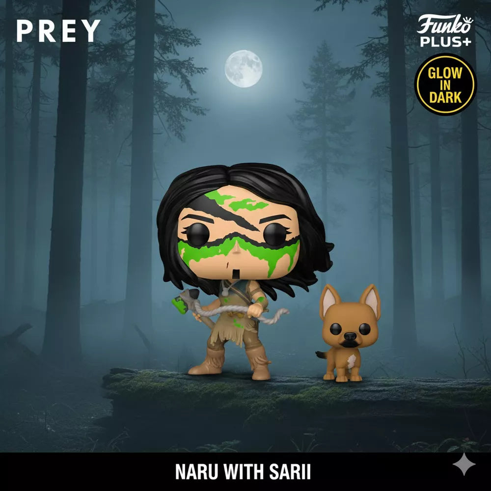 Funko Pop! Plus: Prey – Naru with Sarii – Glow in The Dark Vinyl Figure thumbnail