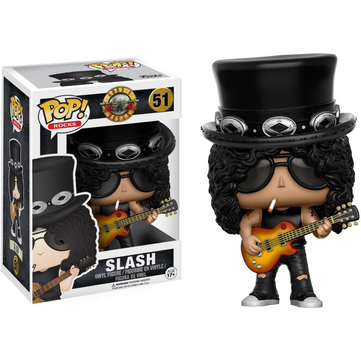 Funko Pop! Rocks: Guns N’ Roses – Slash Vinyl Action Figure #51 thumbnail