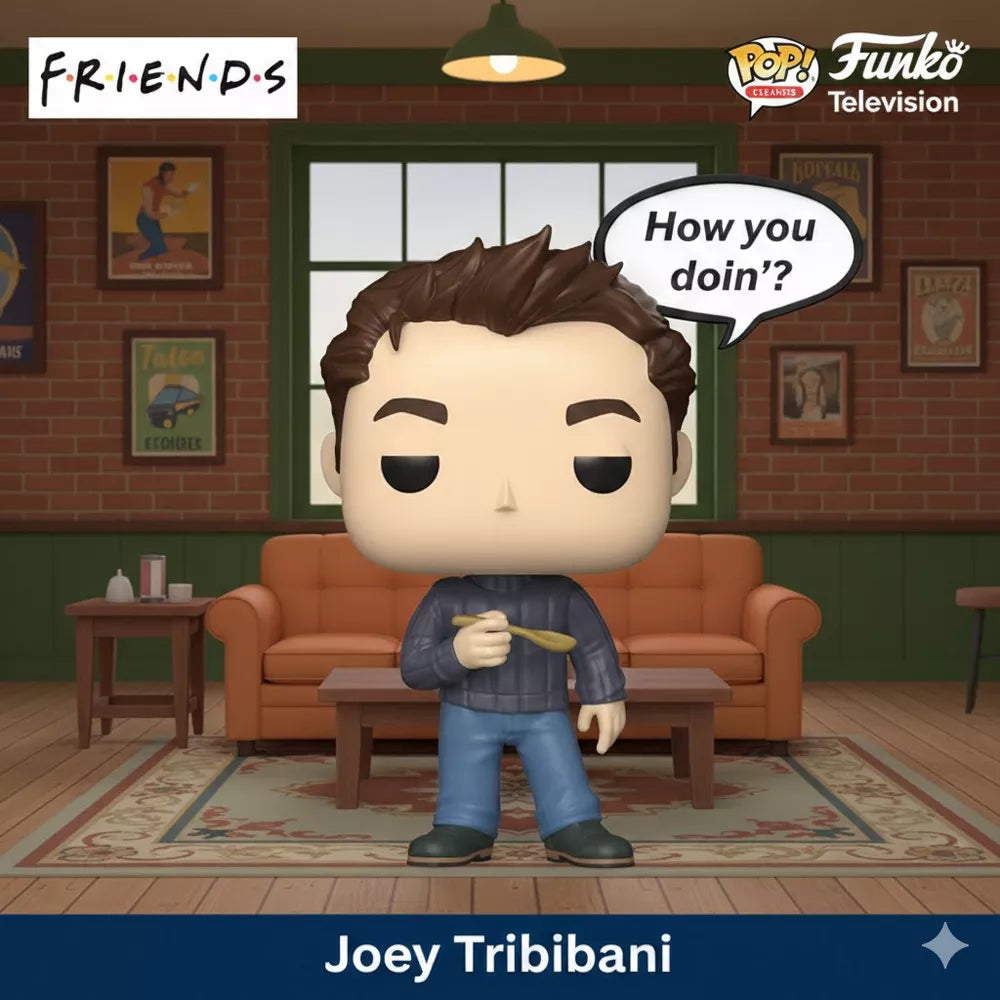 Funko Pop! Sayings: TV: Friends – Joey Tribbiani (How You Doin’) Vinyl Figure thumbnail