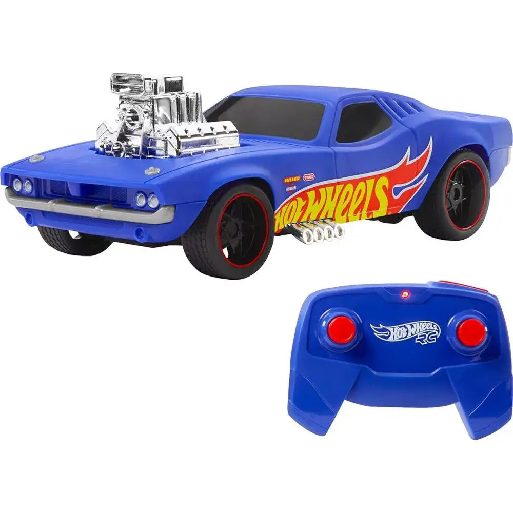 Hot Wheels 1:16 Scale RC Rodger Dodger Toy Car, thumbnail