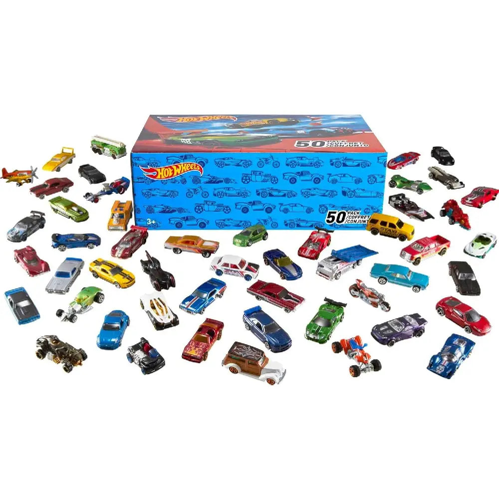 Hot Wheels 50-Car Gift Pack, 1:64 Scale (Styles May Vary) V6697 thumbnail