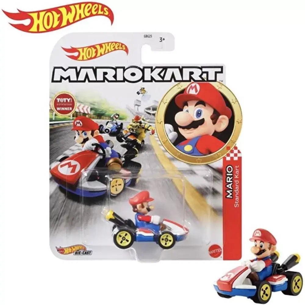 Hot Wheels Mario Kart Mario Standard Kart GBG26 thumbnail
