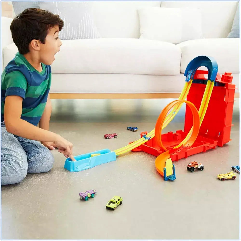 Hot Wheels Track Builder Unlimited Fuel Can Stunt Box HDX78 thumbnail