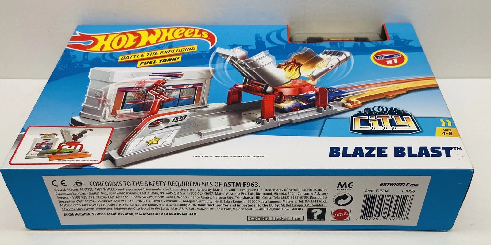 Hot Wheels Blaze Blast Playset with Track, Cars & Launch Accessories for Imaginative Racing Fun thumbnail