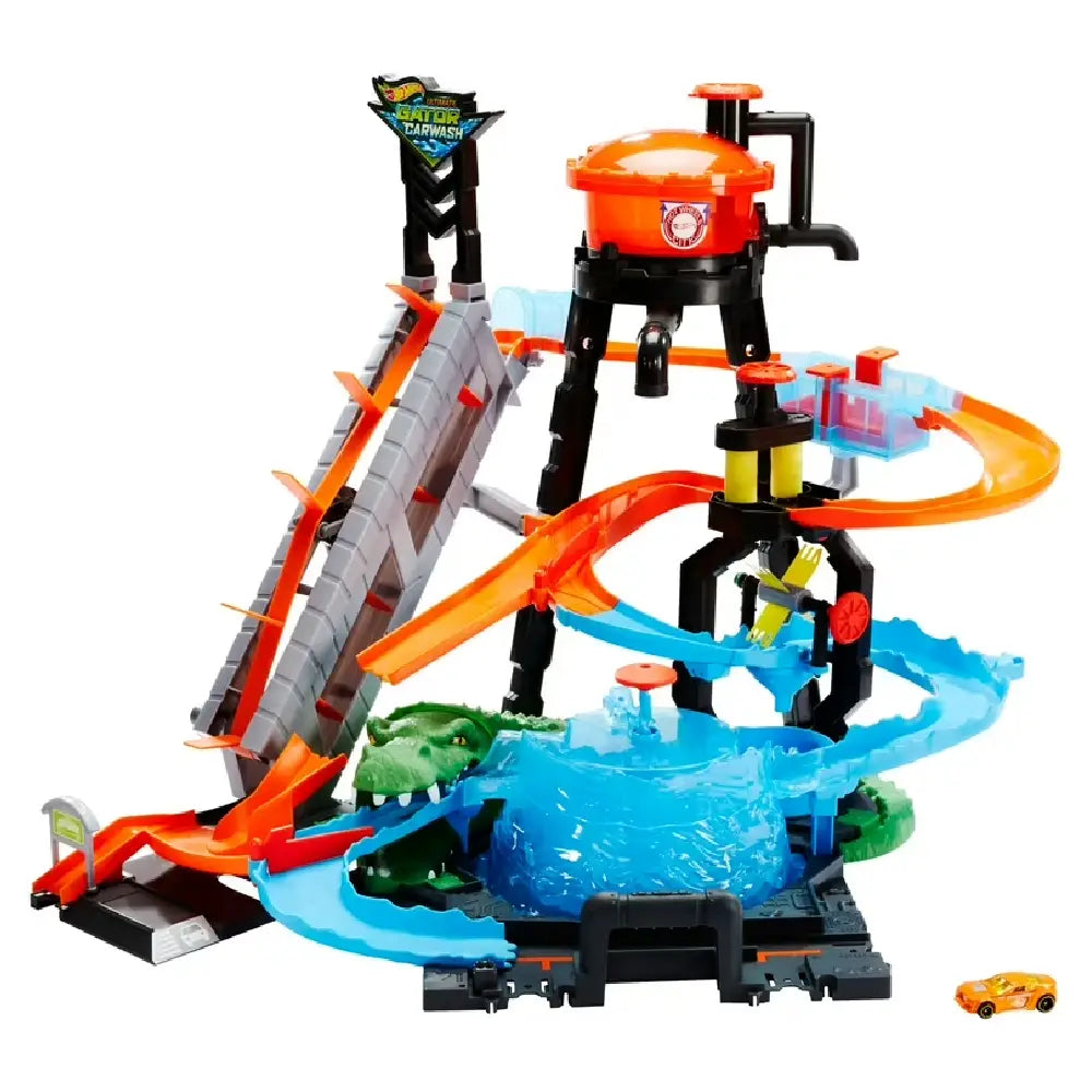 Hot Wheels City Car Wash and Giant Gator FTB67 thumbnail