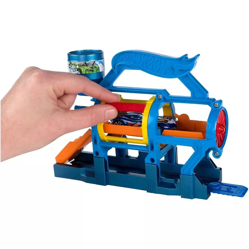 Hot Wheels City Turbo Jet Car Wash Track Builder Playset w Vehicle thumbnail
