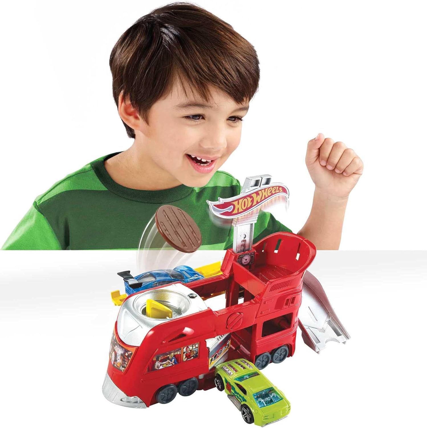 Hot Wheels Dine & Dash Playset with Launcher, Track Features & Themed Restaurant Challenge thumbnail