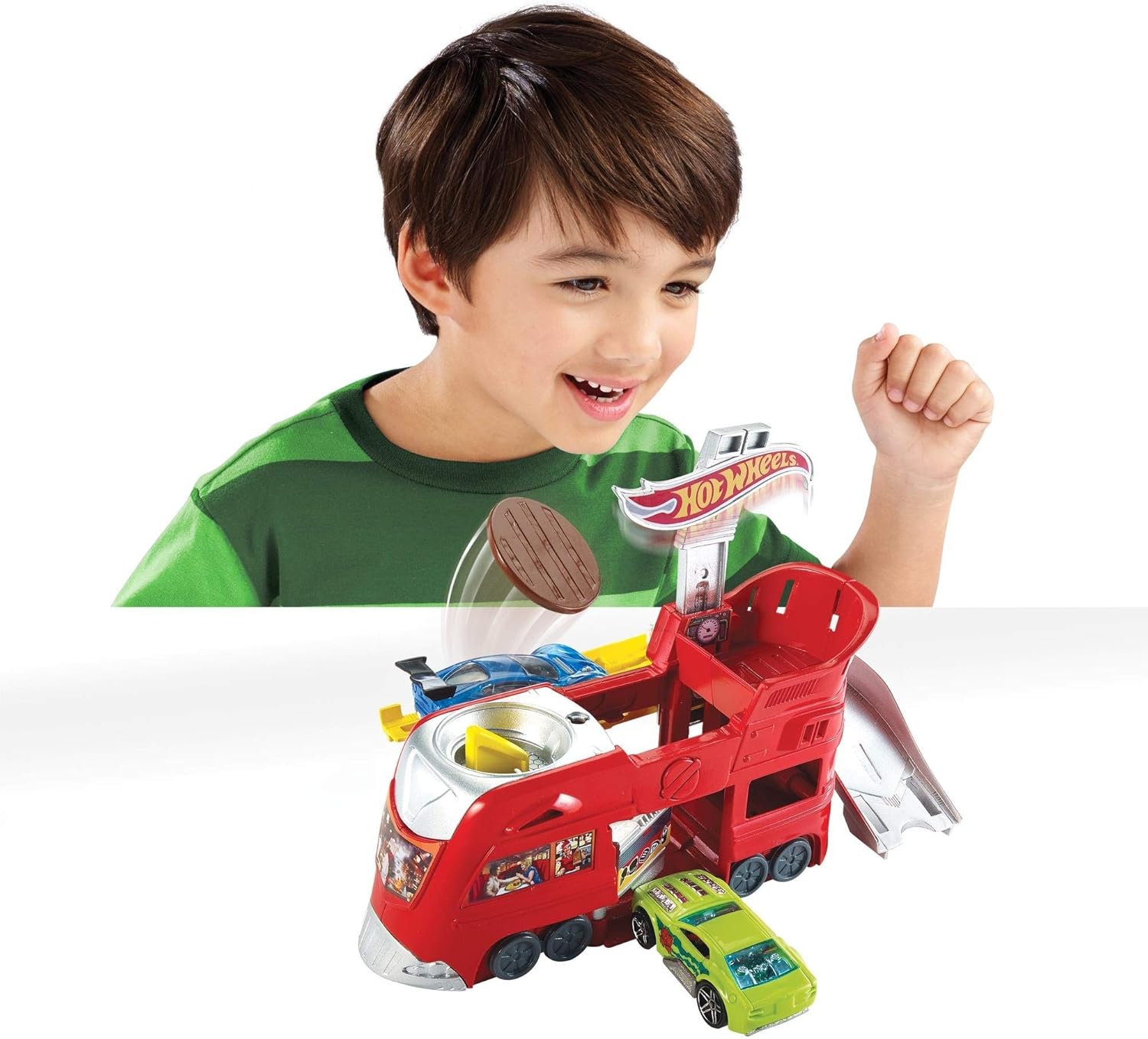 Hot Wheels Dine & Dash Playset with Launcher, Track Features & Themed Restaurant Challenge thumbnail