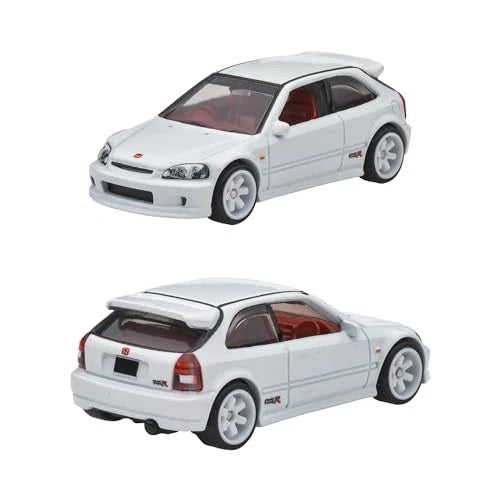 Hot Wheels Honda Premium Collector Set with 3 Die-Cast Cars and 1 Transporter Truck, High-Detail Metal Models for Collectors, thumbnail