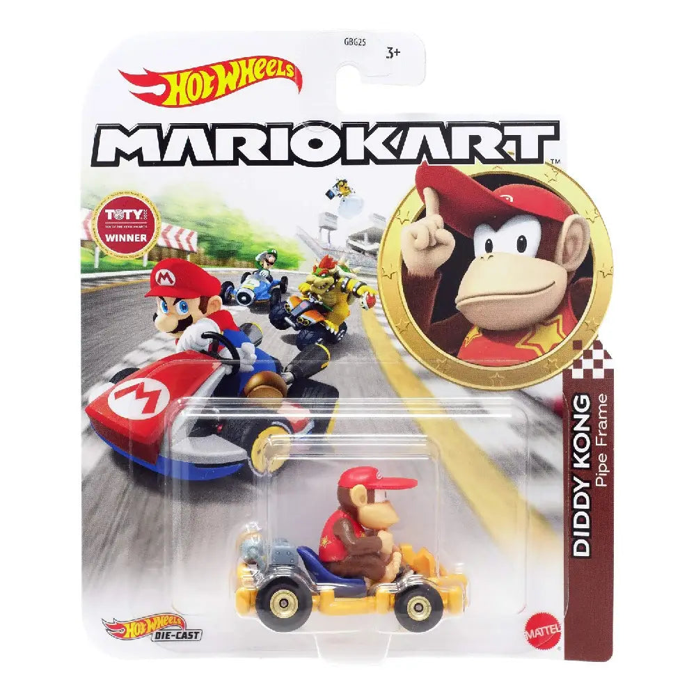 Hot Wheels Mario Kart Diddy Kong Pipe Frame GRN15 thumbnail