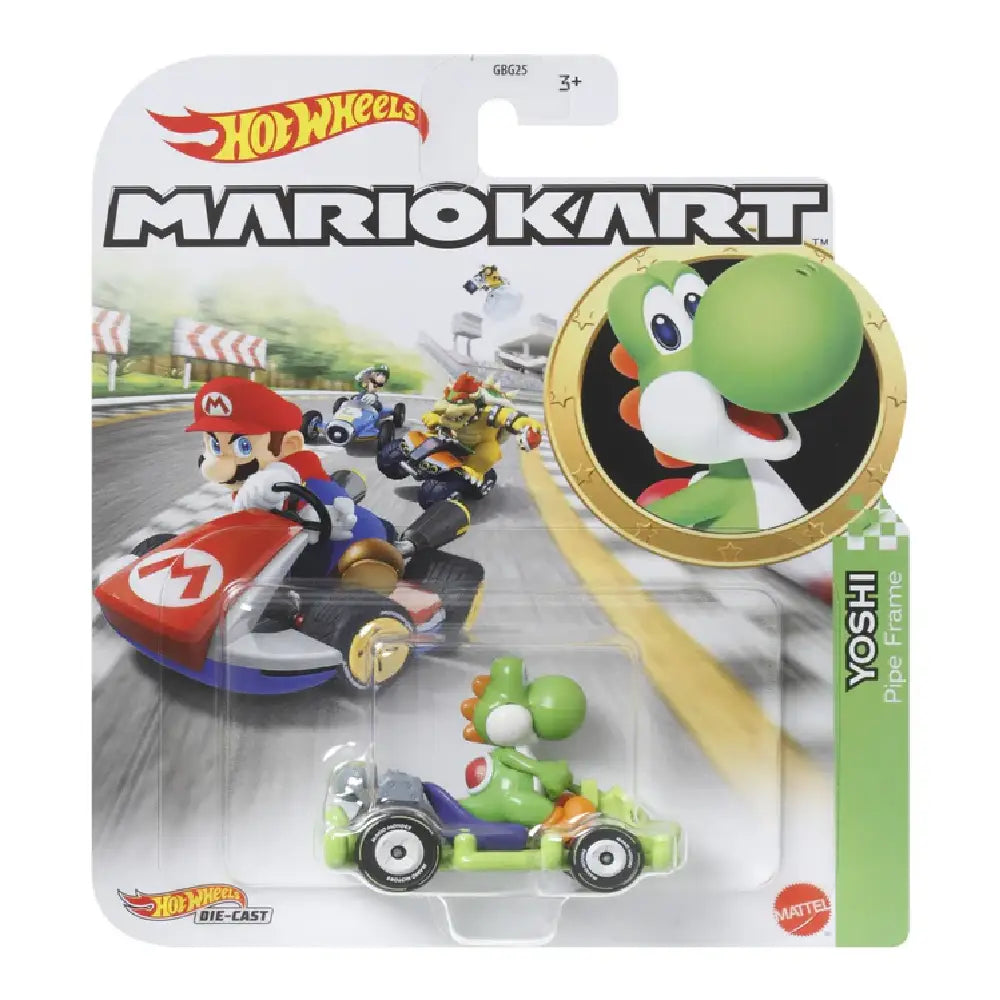 Hot Wheels Mario Kart Yoshi Pipe Frame GRN19 thumbnail