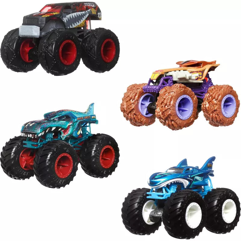 Hot Wheels Monster Trucks, 1:64 Scale Toy Monster Trucks, Set of 4 Fang Frenzy thumbnail