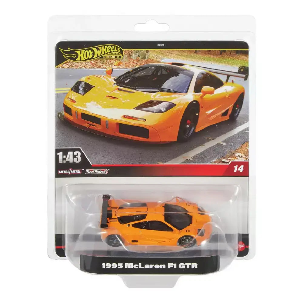 Hot Wheels Premium 1:43rd Scale Vehicle McLaren F1 GTR HWT15 thumbnail