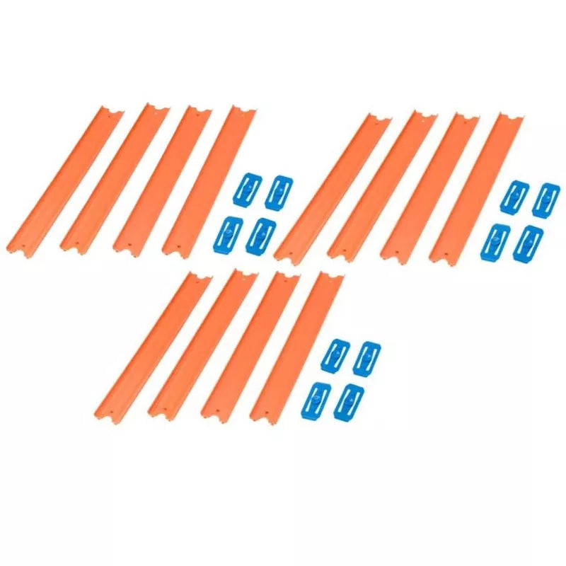 Hot Wheels Track Builder Unlimited Straight Track Pack, 4 Track Connectors & 4 Track Pieces thumbnail