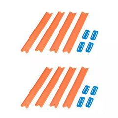 Hot Wheels Track Builder Unlimited Straight Track Pack, 4 Track Connectors & 4 Track Pieces