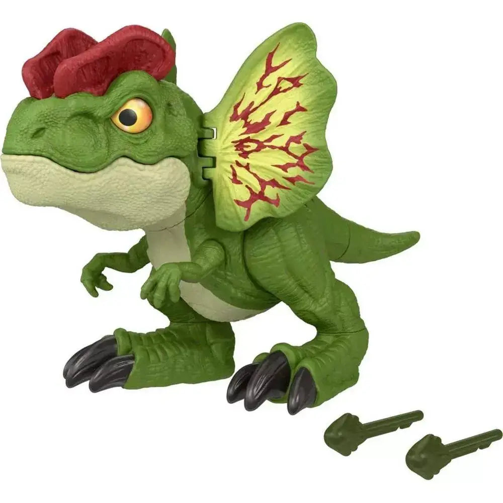 JURASSIC WORLD UNCAGED FIERCE LAUNCHIN' DILOPHOSAURUS HNT66 thumbnail