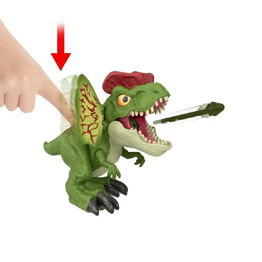 JURASSIC WORLD UNCAGED FIERCE LAUNCHIN' DILOPHOSAURUS HNT66 thumbnail