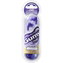 JVC Gumy Plus Earbuds with Mic Purple