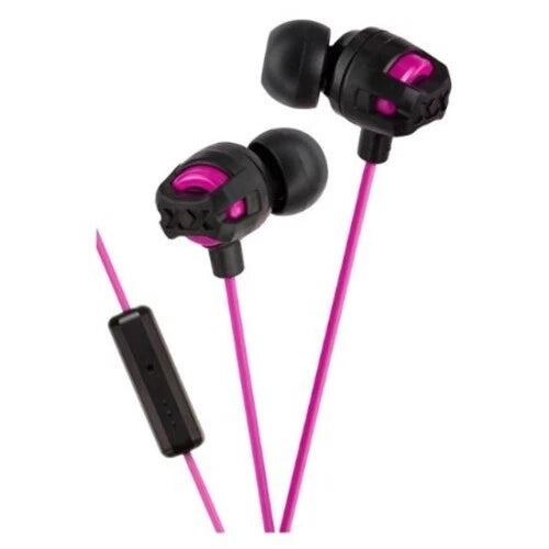 JVC HA-FX101 In-Ear Headphones – Pink, Deep Bass Sound with Comfortable Fit thumbnail