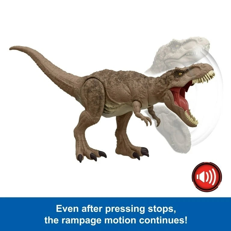 Jurassic World All-Out Attack Tyrannosaurus Rex Action Figure Toy thumbnail
