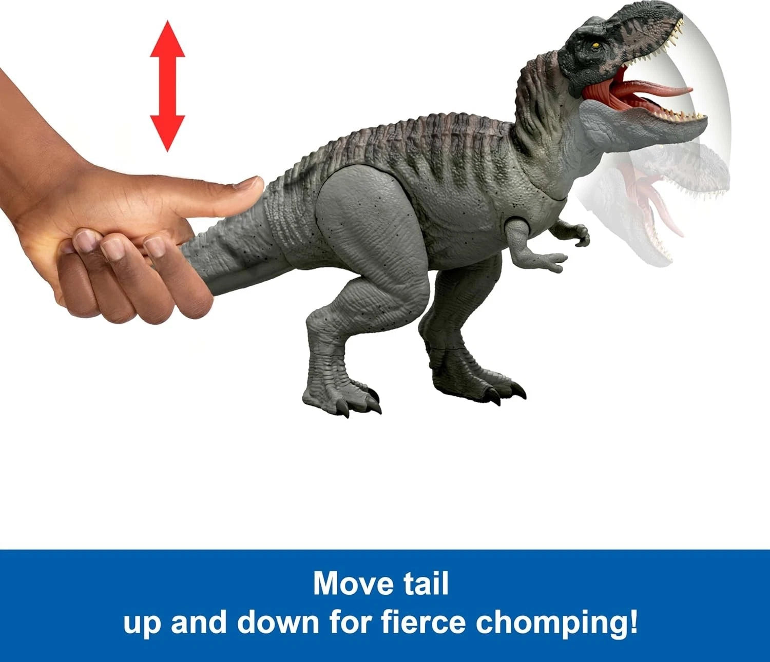 Jurassic World Rebirth Devour Tyrannosaurus Rex Dinosaur Figure with Realistic Design, Action Features and Movie thumbnail