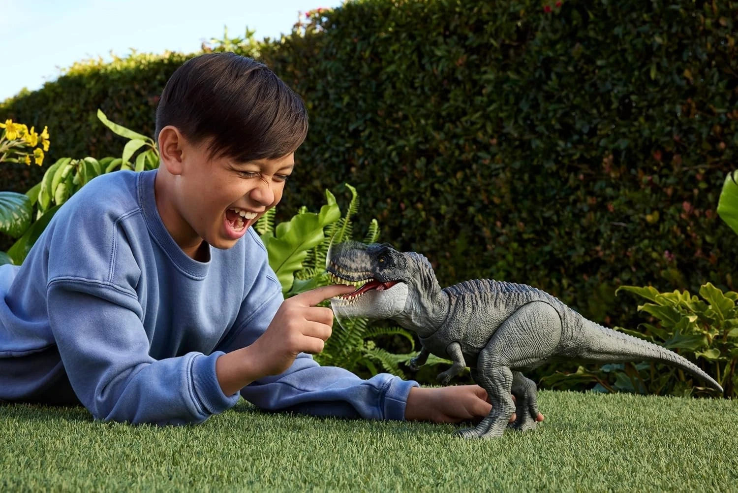 Jurassic World Rebirth Devour Tyrannosaurus Rex Dinosaur Figure with Realistic Design, Action Features and Movie thumbnail