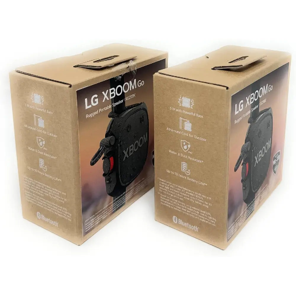 LG XG2T XBOOM Go Wireless Speaker with Powerful Sound and up to 10 HRS of Battery 2 pack XG2T-BK-X2 thumbnail