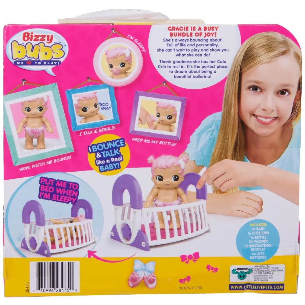 Little Live Bizzy Bubs Bouncing Baby Gracie 28475 thumbnail