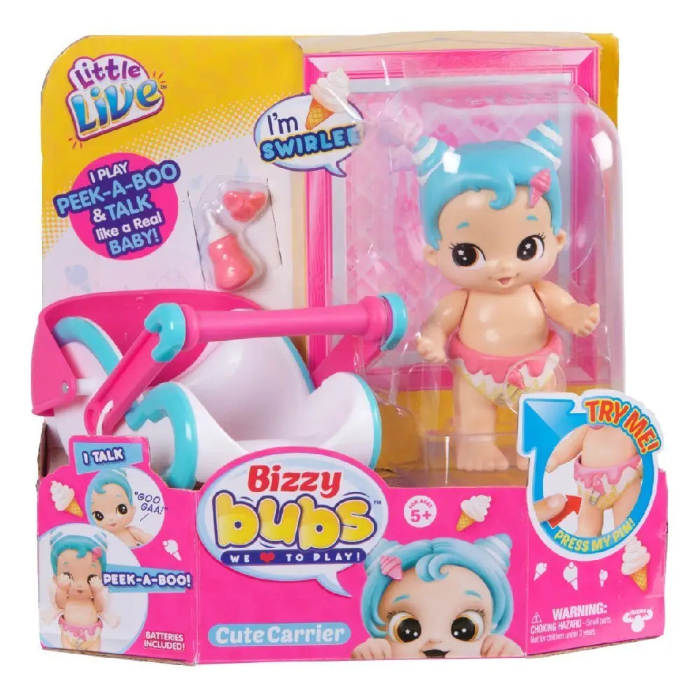 Little Live Bizzy Bubs Peek-A-Boo Baby Swirlee 28476
