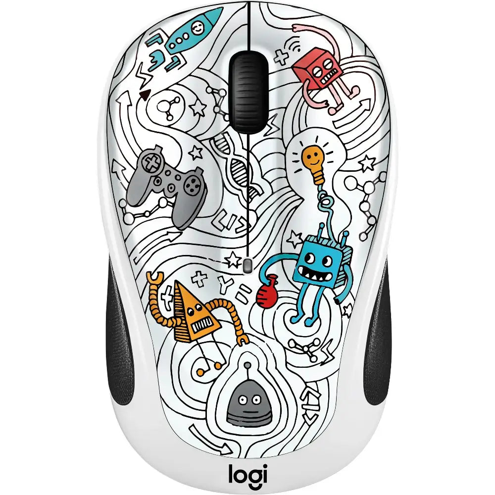 Logitech 910-005034 Wireless Mouse Techie White thumbnail