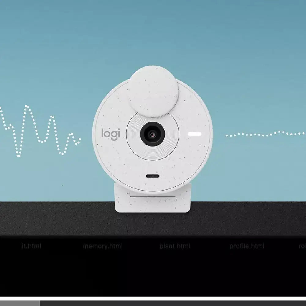 Logitech Brio 300 Full HD Webcam with Privacy Shutter, Off White 960-001441 thumbnail