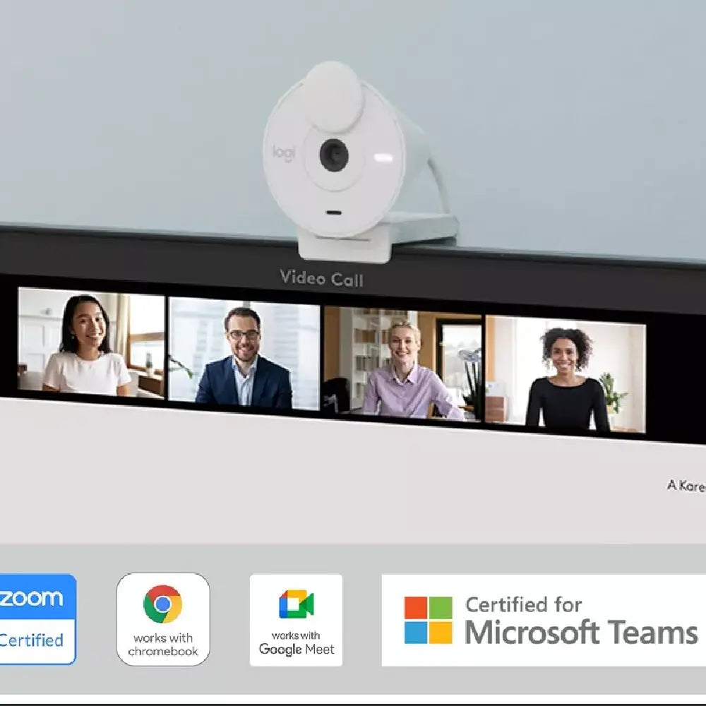 Logitech Brio 300 Full HD Webcam with Privacy Shutter, Off White 960-001441 thumbnail
