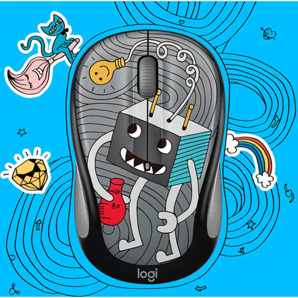 Logitech Doodle Collection M325C Wireless Mouse - Lightbulb BUY BACK 910-005025-BB thumbnail