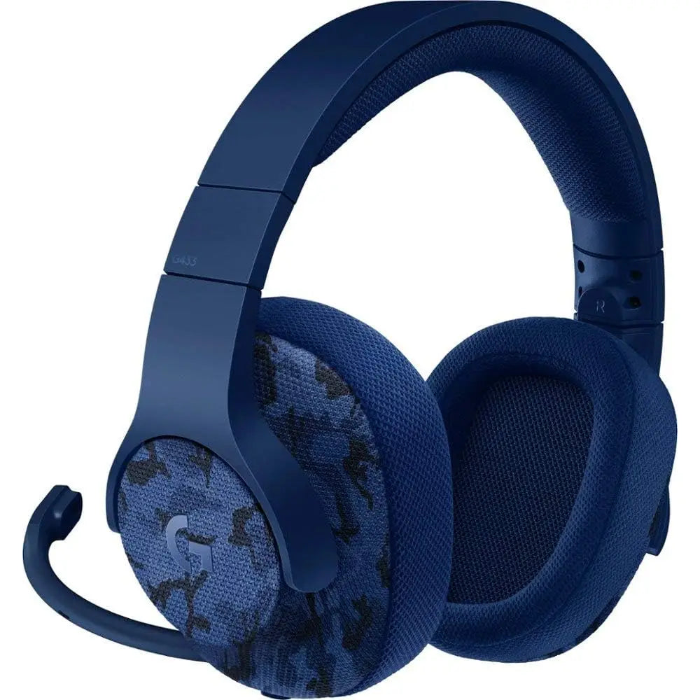 Logitech G433 7.1 Surround Gaming Headset Blue Camo thumbnail