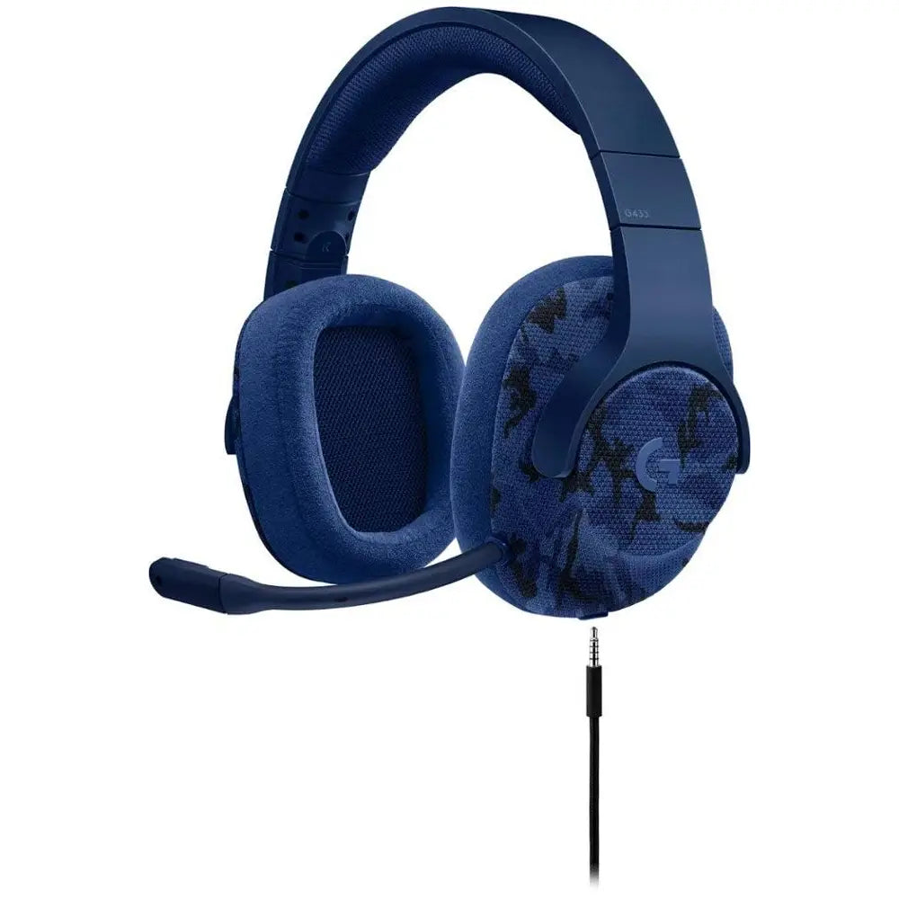 Logitech G433 7.1 Surround Gaming Headset Blue Camo thumbnail