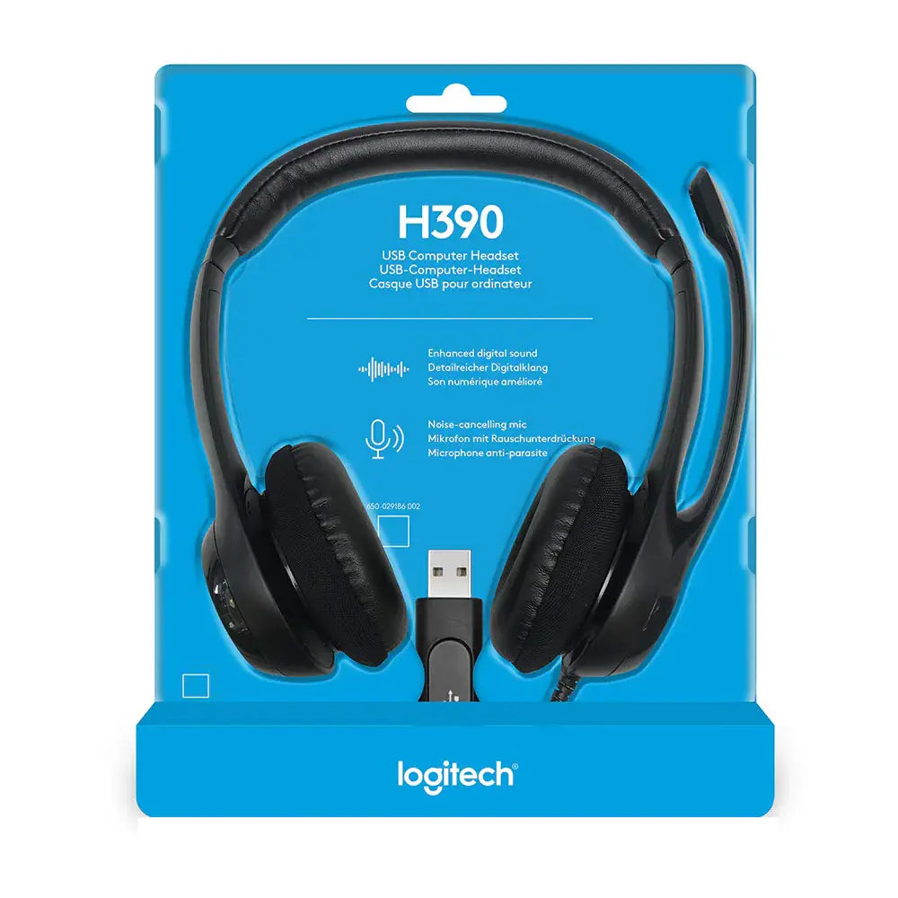 Logitech H390 Clearchat Comfort USB Headset - 16 PACK thumbnail