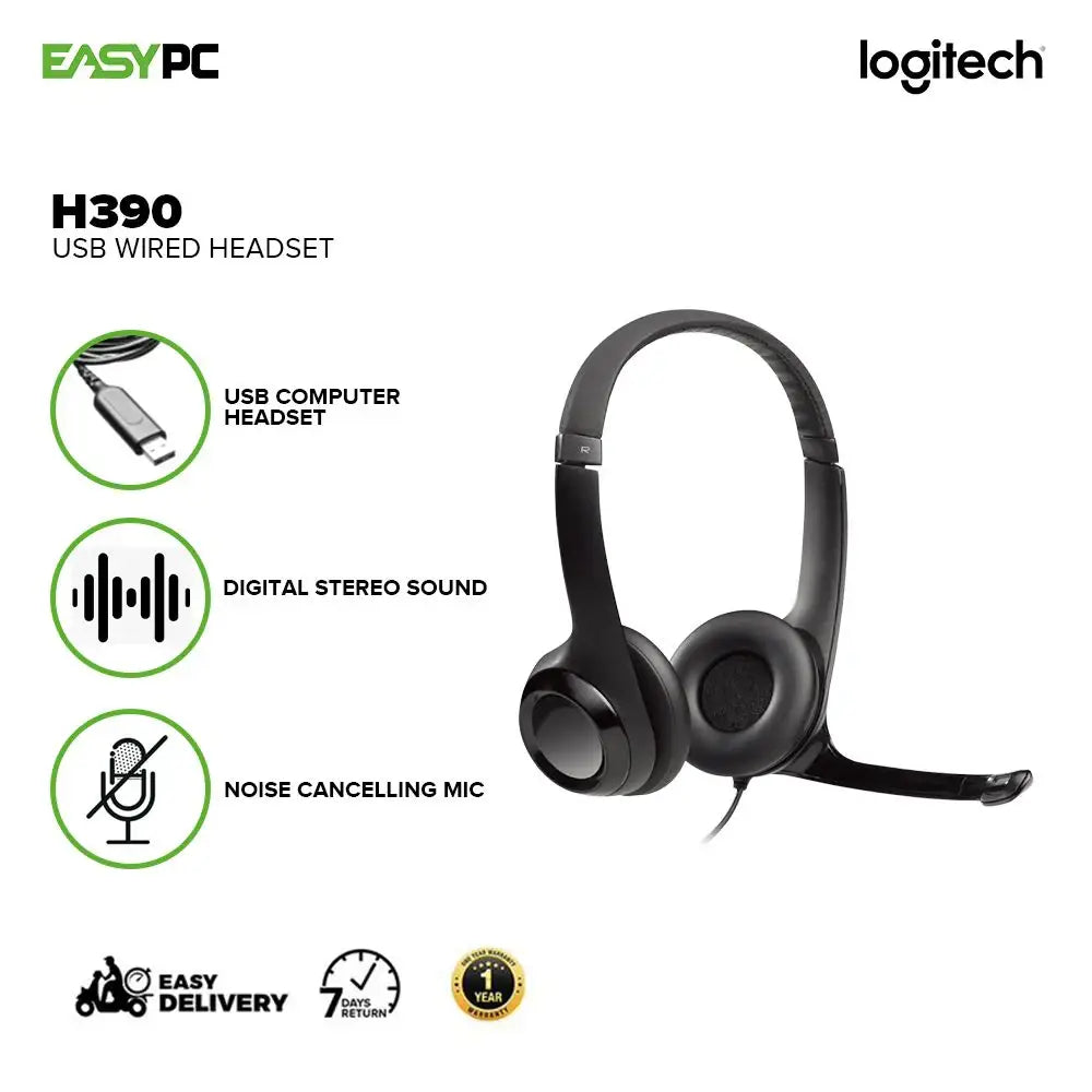 Logitech H390 Clearchat Comfort USB Headset - 16 PACK thumbnail