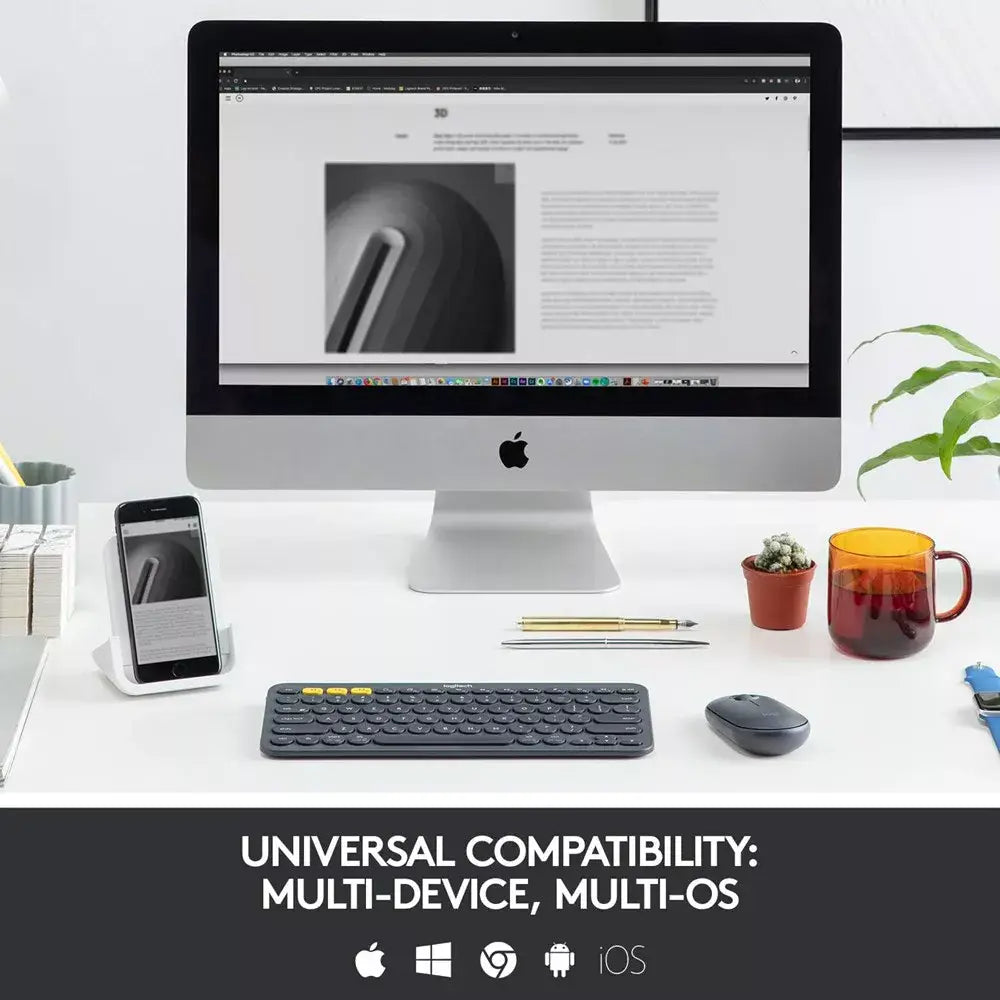 Logitech K380 Multi-Device Wireless Keyboard - Graphite thumbnail