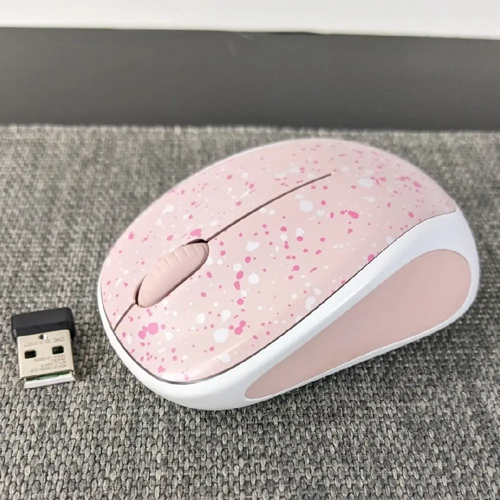 Logitech M317 Mouse - Rose Splash 910-006213 thumbnail