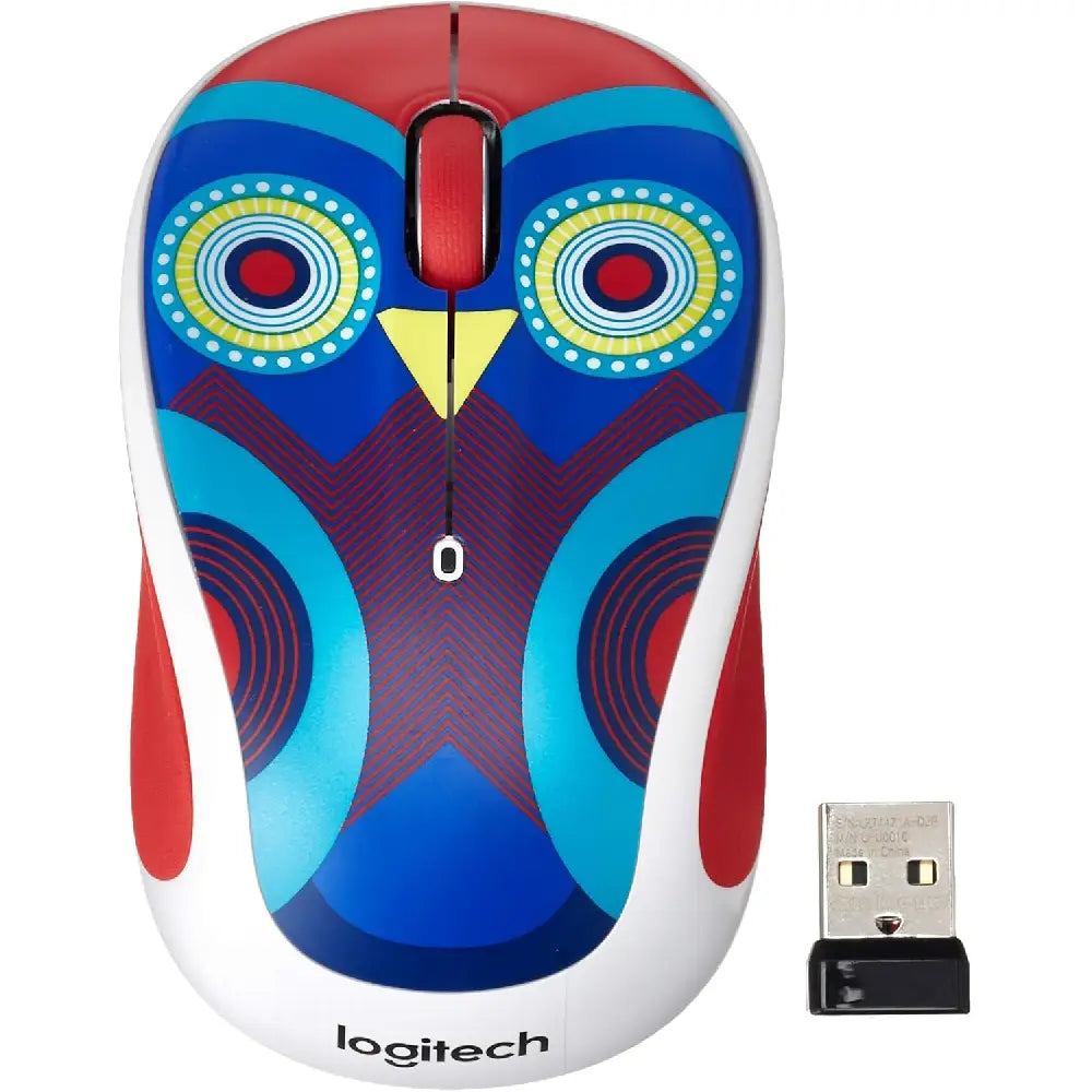 Logitech M317 Wireless Optical Mouse Owl 910-004464 thumbnail