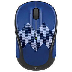 Logitech M325c Mouse blue zigzag